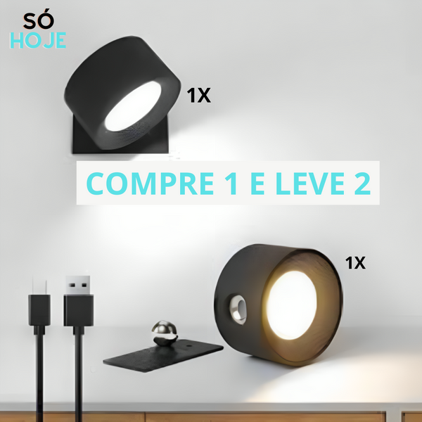Kit de Luminária LED de Parede - LumiMax (COMPRE 1 E LEVE 2)