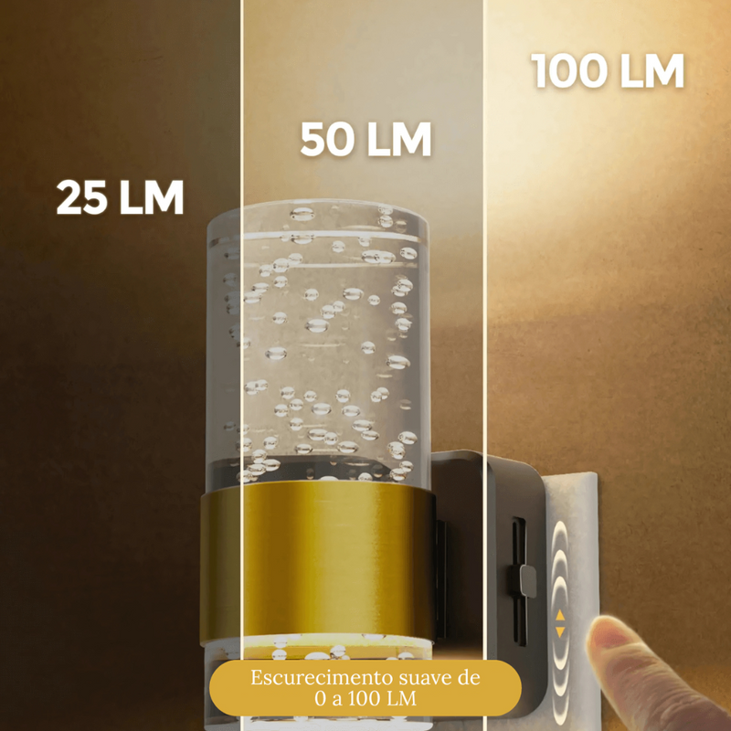 LUMINÁRIA NOTURNA PARA TOMADAS - Luz Suave