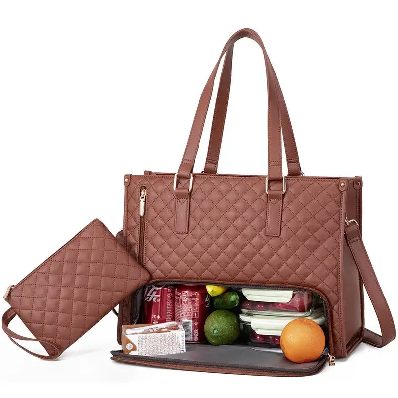 BOLSA COM COMPARTIMENTO PARA ALIMENTOS - FreshCarry + UMA CARTEIRA DE BRINDE!
