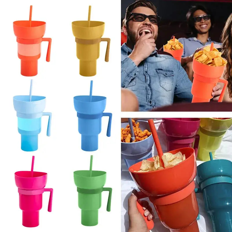 Copo Multifuncional Para Lanches 2 em 1