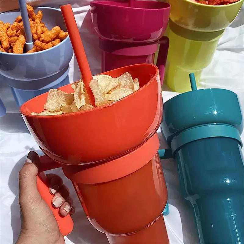 Copo Multifuncional Para Lanches 2 em 1