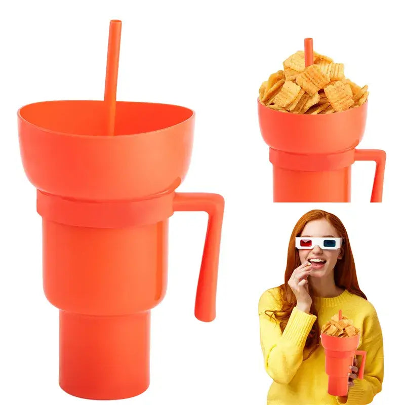 Copo Multifuncional Para Lanches 2 em 1