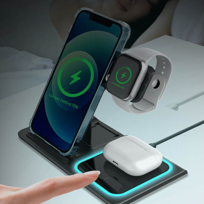 Carregador sem fio 3 em 1 - SmartMax