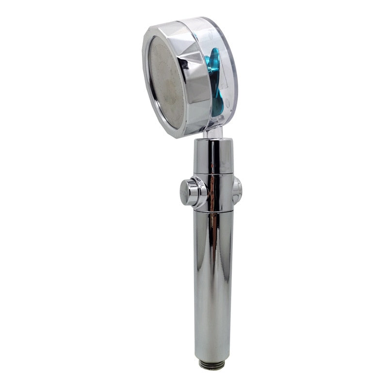 Cabeça De Chuveiro Com Hélice De Pressão Turbo Portátil